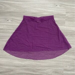 Moore Dancewear Purple Shirt High Low Skirt